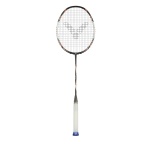 Victor Badmintonschläger Auraspeed 100X TD (kopflastig/steif) schwarz/orange - unbesaitet -